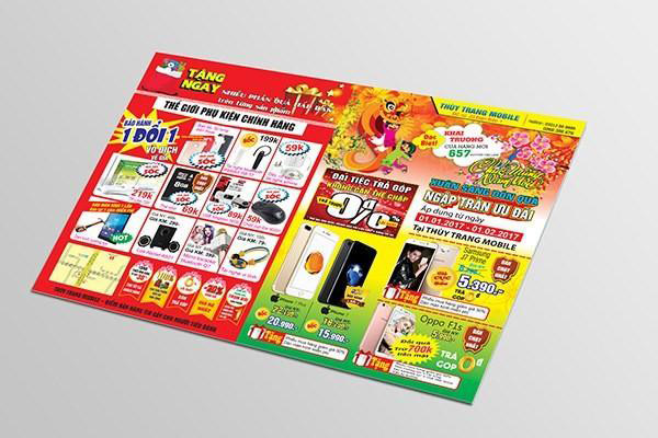 Khổ in tờ rơi được khá nhiều doanh nghiệp ưa chuộng hiện nay