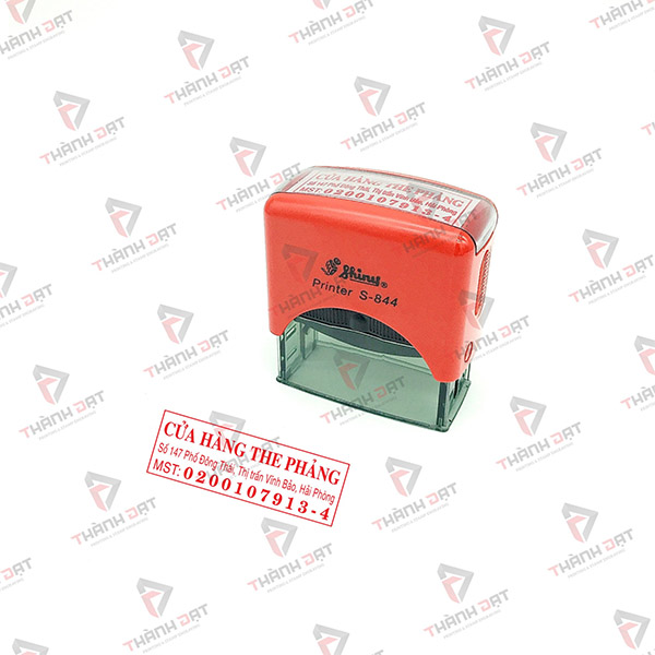 Các mẫu dấu vuông đa dạng mẫu mã, kích thước 